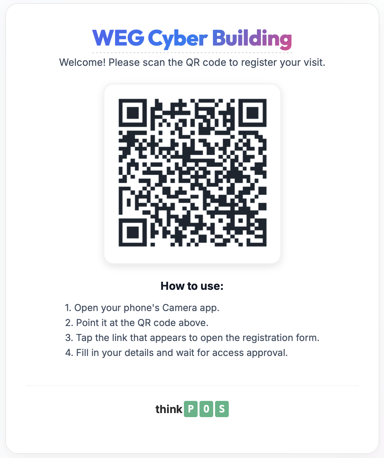 Test Kiosk QR Code